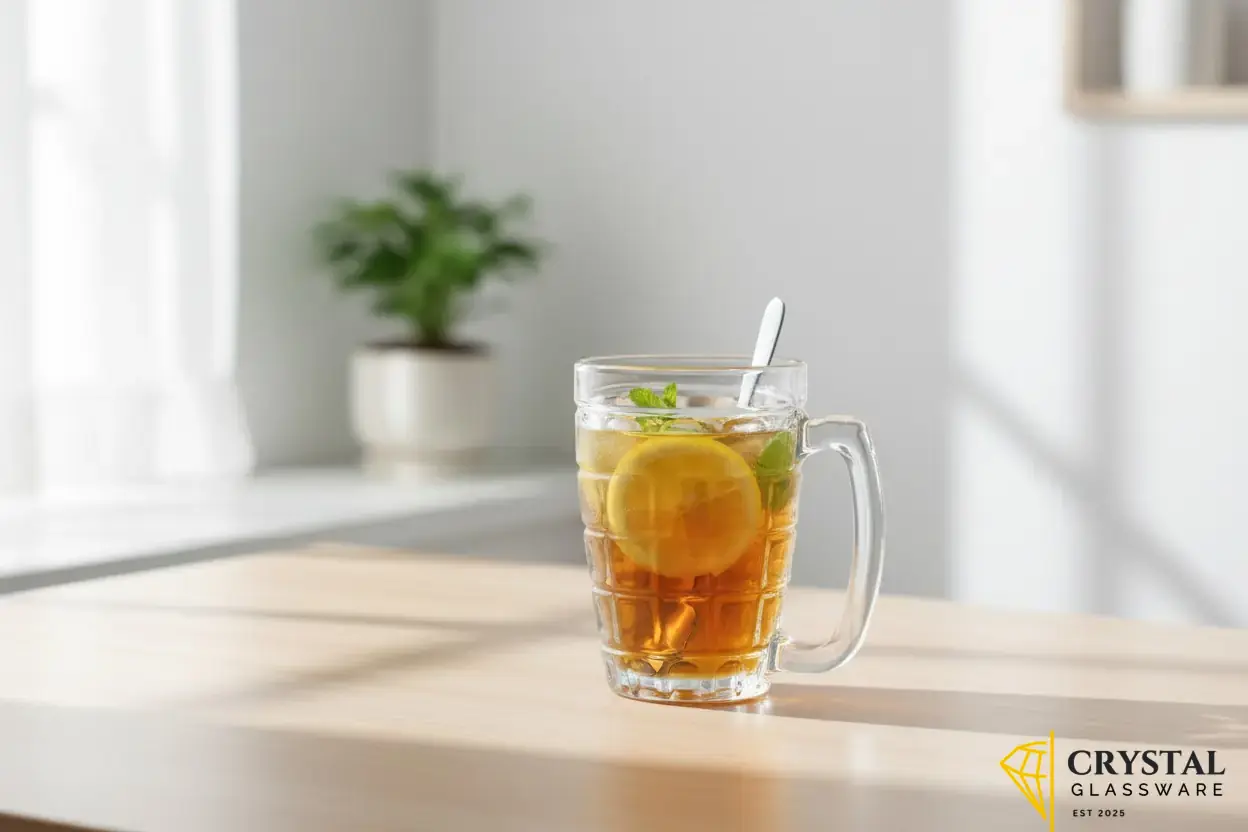 Delisoga Fine Textured Glass Mug 380 ML  